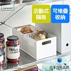 日本【YAMAZAKI】tower可調式儲物籃(白)