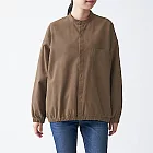 [MUJI無印良品]女棉混萊賽爾立領襯衫摩卡棕M-L