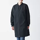 [MUJI無印良品]女棉混撥水加工鋪棉立領大衣黑色M-L