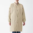 [MUJI無印良品]女棉混撥水加工鋪棉立領大衣米色M-L