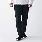 [MUJI無印良品]男聚酯纖維彈性起毛鹿子織錐形褲S黑色