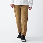 [MUJI無印良品]男聚酯纖維彈性起毛鹿子織錐形褲S深米