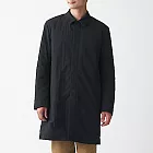 [MUJI無印良品]男撥水加工鋪棉尼龍折領大衣S黑色