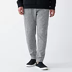 [MUJI無印良品]男聚酯纖維針織刷毛錐形褲S灰色