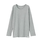 [MUJI無印良品]兒童有機棉保暖長袖T恤110灰色