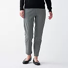 [MUJI無印良品]女聚酯纖維彈性起毛錐形褲M灰色