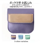 【Sayaka紗彌佳】日系馬卡龍甜美撞色零錢收納包  -紫色