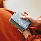 CHENSON真皮 17卡軟蓬蓬牛皮短夾 (W19073-7) 藍