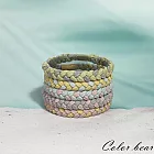 【卡樂熊】基本編織辮子高彈力5入組造型髮束/髮圈(兩色)- 馬卡龍色