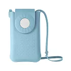 Bone / 泡泡斜背手機包 - 隨身小包 無鉤設計 - 藍色