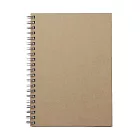 【MUJI 無印良品】雙環筆記本(空白)/80張.B6.米