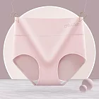 【唯蜜色】高腰大碼純棉收腹提臂透氣抗菌女內褲- 粉色