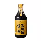 豆油伯金桂釀造醬油500ml(無添加糖黑豆醬油)