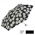 【日本nifty colors】抗UV遮光100% 超潑水輕量折傘 ‧ 瑪格麗特(黑)