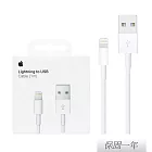 Apple 蘋果 原廠 Lightning 對 USB 連接線 - 1公尺 (A1480) 單色
