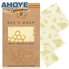 【Ahoye】食物保鮮蜂蠟布 3片套裝 (18x20+25x28+33x35cm)