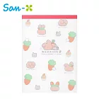 【日本正版授權】熊熊兔 便條本 100頁 日本製 便條紙 KUMAUSA - B款