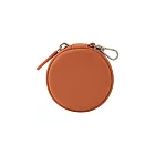 【MUJI 無印良品】自由組合收納包/圓形/橘