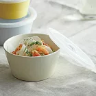 【日本Aito製作所】美濃燒｜典雅素色 附蓋陶瓷微波碗520ml ‧ 珍珠白
