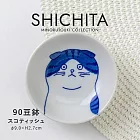 【Minoru陶器】SHICHITA貓咪陶瓷小皿9cm ‧ 摺耳貓