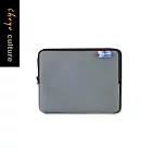 珠友 A5/25K防震拉鍊收納袋/萬用包/文具包/3C收納/平板11吋內/平板包 03灰