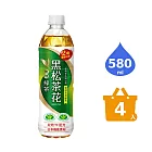《黑松》茶花綠茶580ml (4入/組)