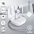aibo 美型真無線 TWS 藍牙5.3耳機麥克風(掛繩款)  白色