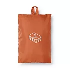 【MUJI 無印良品】聚酯纖維可折收納袋/雙層S.橘