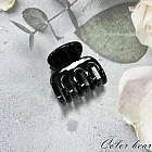 【卡樂熊】韓版簡約透亮造型髮夾/抓夾(五色)- 黑色