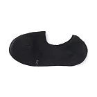 【MUJI 無印良品】女棉混輕薄腳跟防滑隱形襪23-25cm 黑色