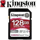 Kingston 金士頓 128GB 280MB/s SDXC UHS-II U3 V60 記憶卡 SDR2V6/128GB