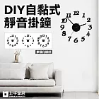 【上手家居】DIY靜音掛鐘(時鐘/大掛鐘/壁掛鐘/數字時鐘/靜音時鐘/靜音掛鐘/自黏壁鐘)