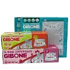 韓國GIBONE 可愛花朵拉鍊式立體保鮮夾鏈袋(4盒組:S號*1盒+M號*1盒+V號*2盒) 花朵款