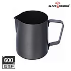 【BLACK HAMMER】不鏽鋼拉花杯600ml- 黑色 (600)