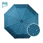 【德國boy】UPF45 輕量大傘面防風都市印象三折晴雨傘_  幾何波點(藍)