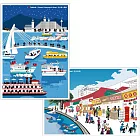 我愛台灣明信片●淡水老街＋淡水漁人碼頭（2張組）