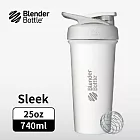 Blender Bottle|《Strada Sleek系列》按壓式不鏽鋼水壺 原裝進口搖搖杯 740ml/25oz 鉛白