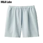 【MUJI 無印良品】MUJI Labo聚酯纖維透氣抗污短褲 XS 淺藍