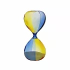 【HIGHTIDE】撞色玻璃砂時計沙漏10min ‧ 黃x淺藍