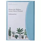 【LACONIC】2025 植物盆栽Flap Pocket月記事手帳A5 ‧ 藍色