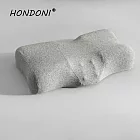 【HONDONI】日式人體工學5D蝶型按摩止鼾護頸枕頭 (天絲灰Z1-GYY)