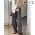 【衣途】復古豎條紋休閒褲(KDPY-B766) M 條紋