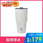 【Mini】#304冰凍杯900ml 適用粗吸管 (白)