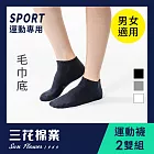 【三花】隱形運動襪(2雙組)襪子  黑