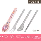 【HOUSUXI舒希】迪士尼瑪麗貓系列-316不鏽鋼餐具三件組-A2