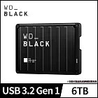 WD BLACK 黑標 P10 Game Drive 6TB 2.5吋電競行動硬碟 公司貨