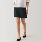 【MUJI 無印良品】女再生聚酯纖維短褲 S 黑色