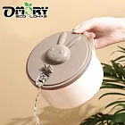 【OMORY】乾拌麵/乾泡麵!大容量小兔濾水功能泡麵碗1000ml- 米色