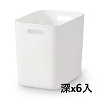 [MUJI無印良品]軟質聚乙烯收納盒/深(6入)