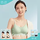 【KISSDIAMOND】美背可調肩帶固定杯無鋼圈內衣(KDW-8425) M 牛油果綠